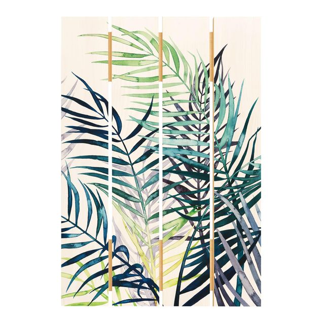 Trätavlor Exotic Foliage - Palme