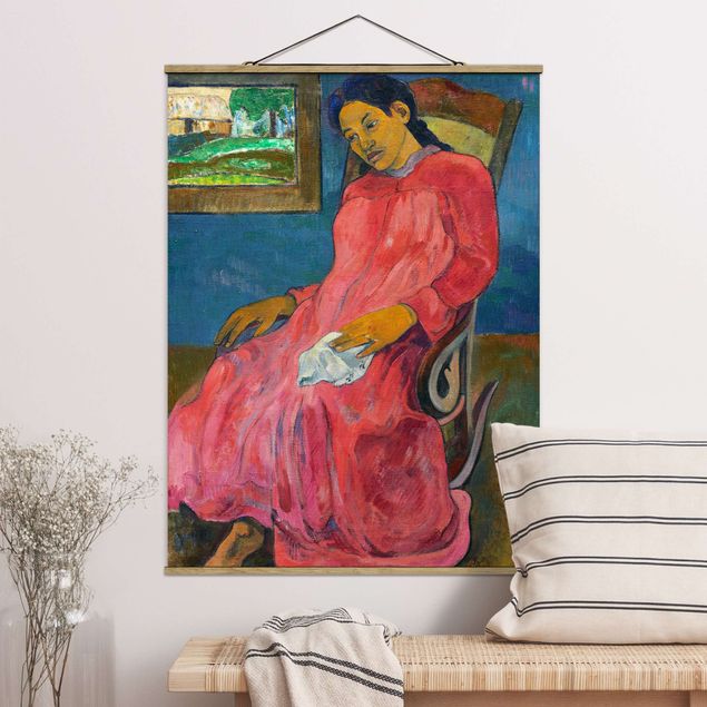 Konststilar Impressionism Paul Gauguin - Faaturuma (Melancholic)