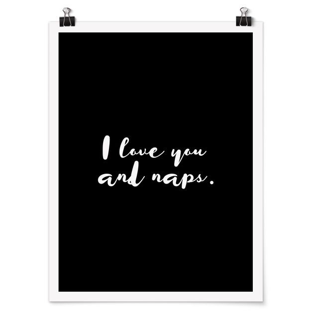 Tavlor ordspråk I Love You. And Naps