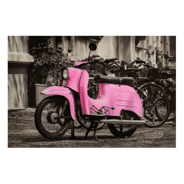 Tavlor konstutskrifter Pink Scooter