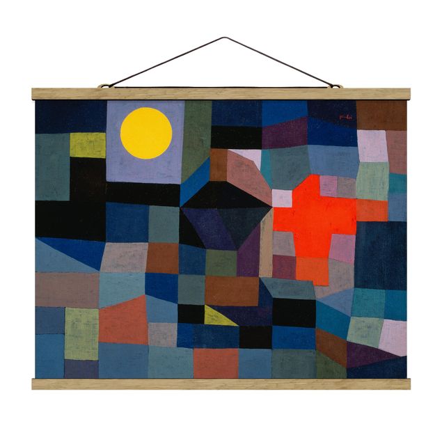 Tavlor konstutskrifter Paul Klee - Fire At Full Moon