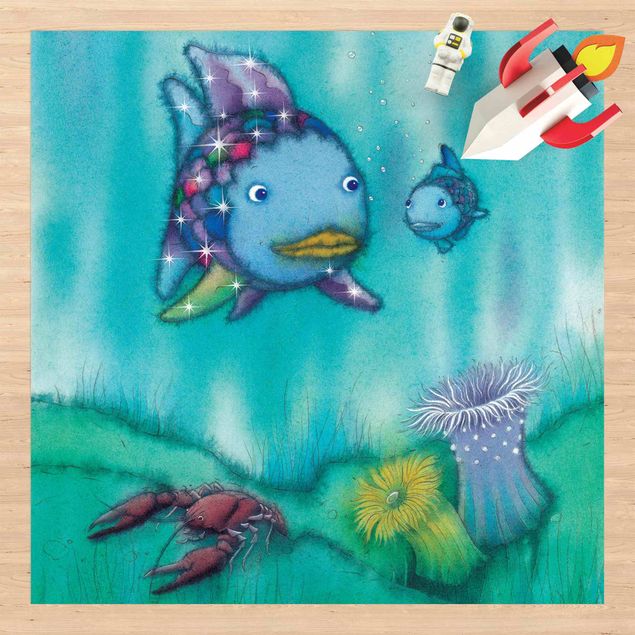 stor utomhusmatta The Rainbow Fish - Two Fish Friends Out And About