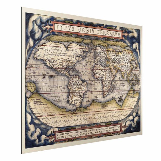 Kök dekoration Historic World Map Typus Orbis Terrarum