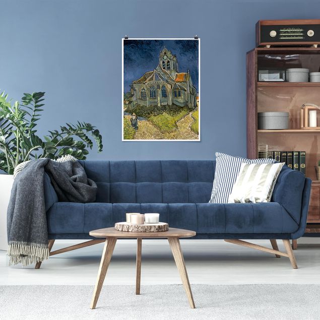 Konststilar Impressionism Vincent van Gogh - The Church at Auvers