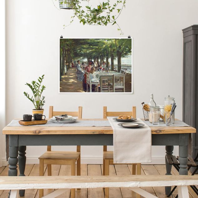 Konststilar Impressionism Max Liebermann - The Restaurant Terrace Jacob