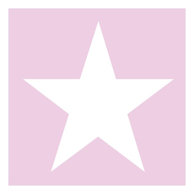 Möbelfolier Big White Stars on Pink