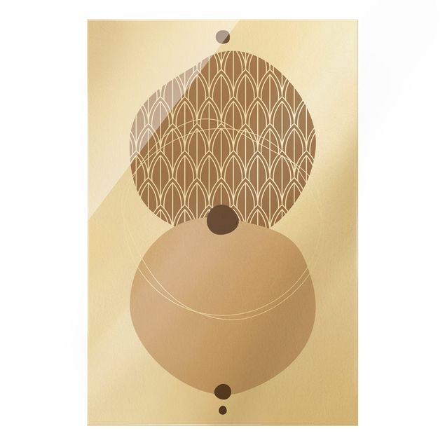 Tavlor Abstract Shapes - Circles In Beige