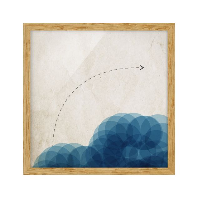 Tavlor abstrakt Abstract Shapes - Circles In Blue