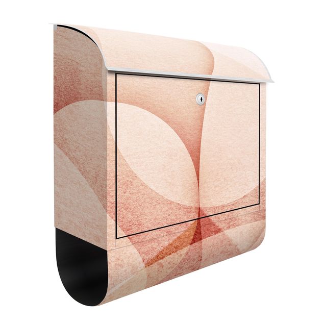 Brevlådor rosa Abstract Graphics In Peach-Colour