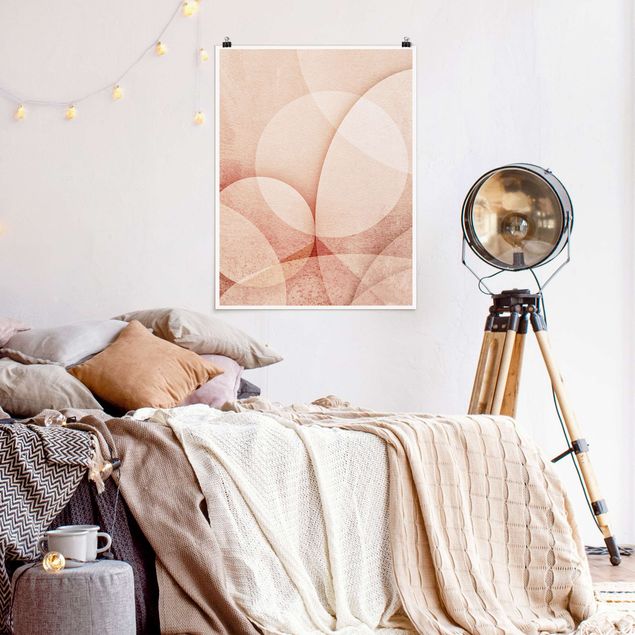 Posters abstrakt Abstract Graphics In Peach-Colour