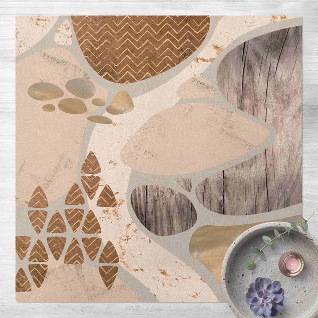 modern matta vardagsrum Abstract Quarry Pastel Pattern