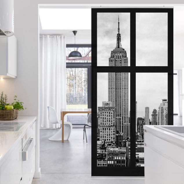 Rumsavdelare Window New York Empire State Building