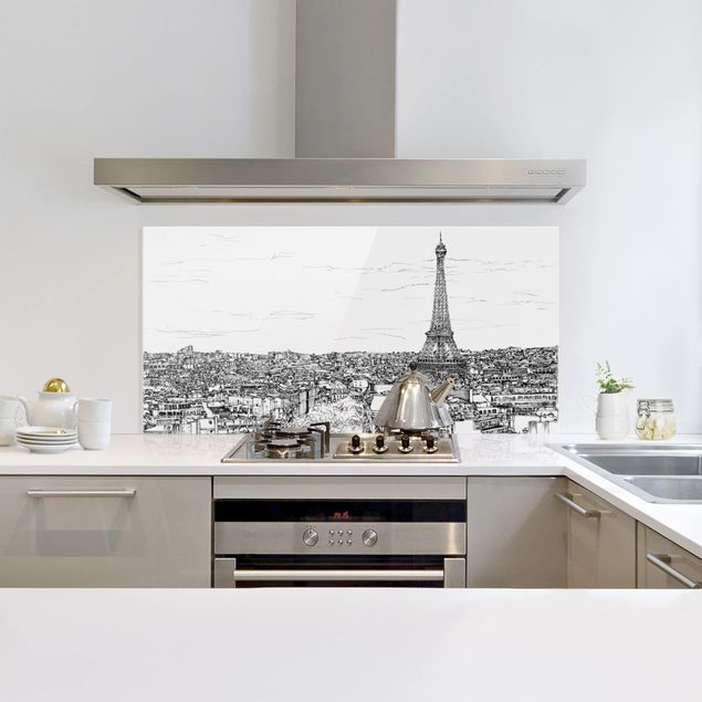 glasskivor kök City Study - Paris