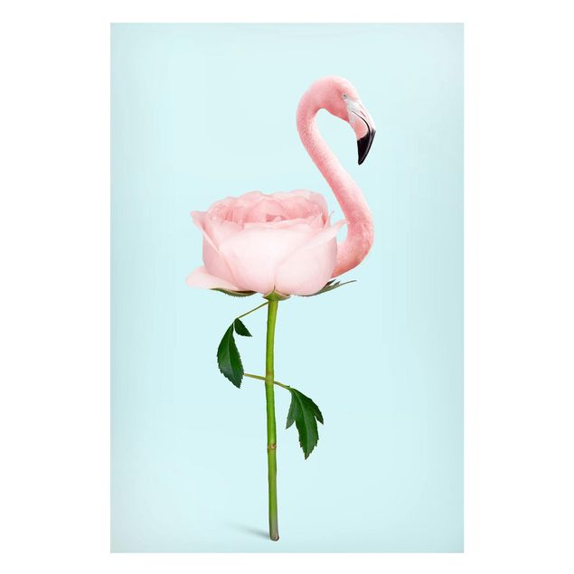 Kök dekoration Flamingo With Rose