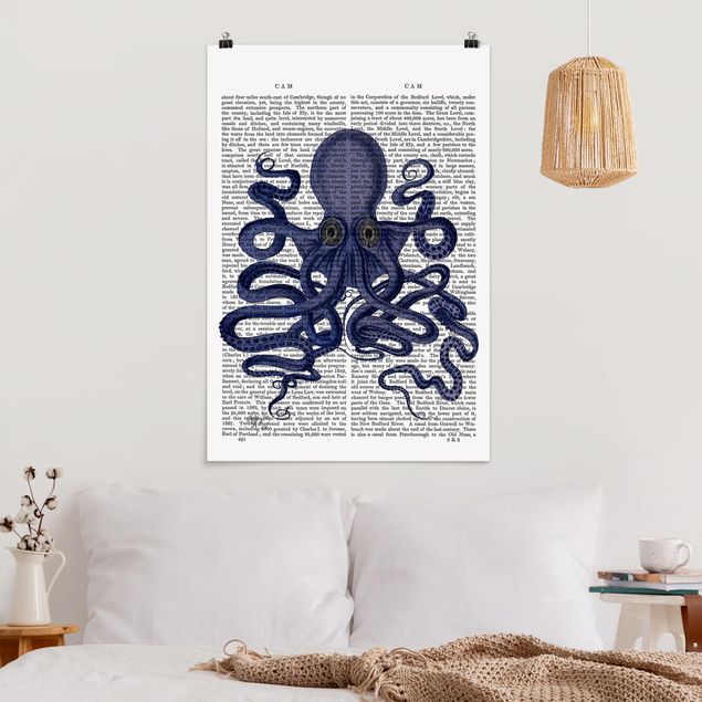 Kök dekoration Animal Reading - Octopus