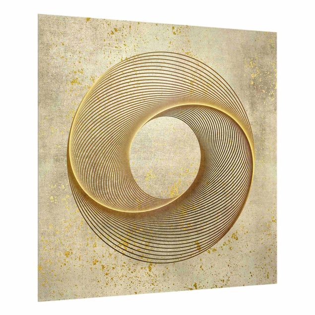 Tavlor Andrea Haase Line Art Circling Spirale Gold