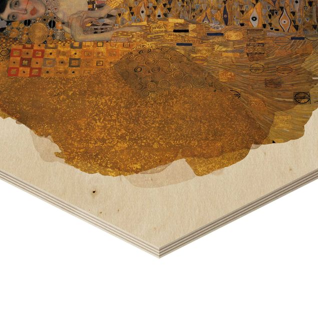 Hexagonala tavlor WaterColours - Gustav Klimt - Portrait Of Adele Bloch-Bauer I