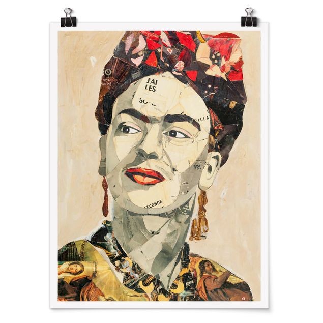Tavlor konstutskrifter Frida Kahlo - Collage No.2