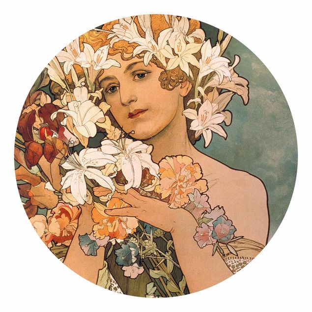 Konstutskrifter Alfons Mucha - Flower