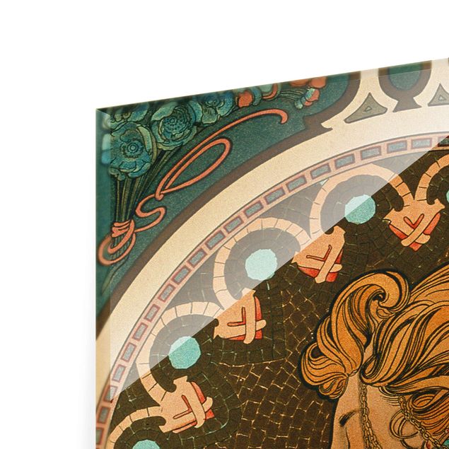 Tavlor konstutskrifter Alfons Mucha - The Feather