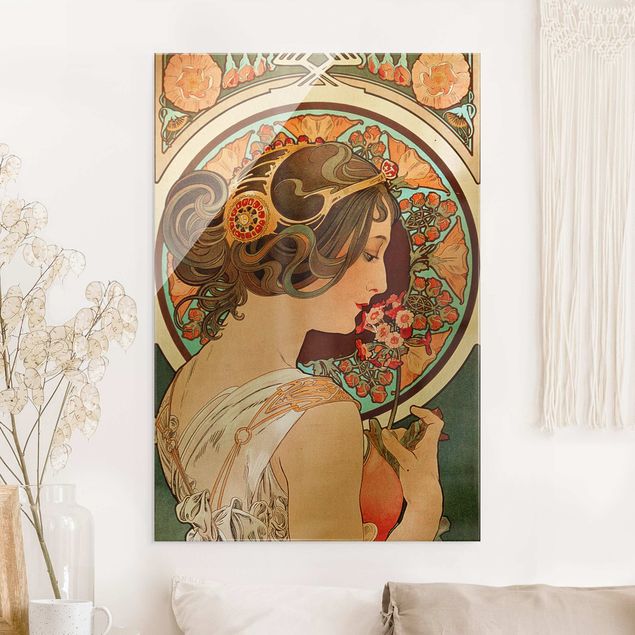 Konststilar Art Deco Alfons Mucha - Primrose