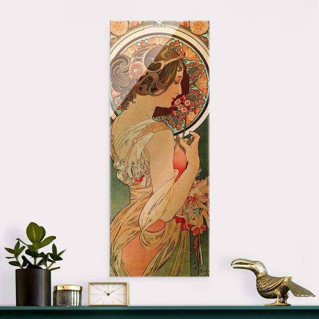 Konststilar Art Deco Alfons Mucha - Primrose
