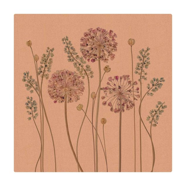 stor matta Allium Illustration