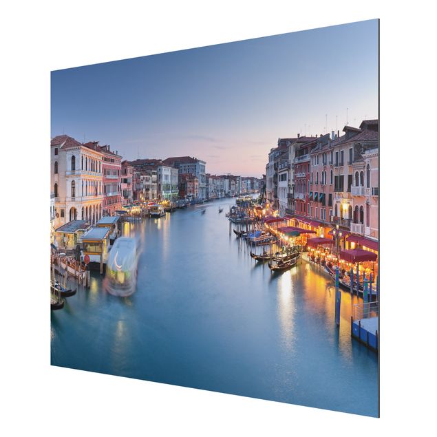 Tavlor arkitektur och skyline Evening On The Grand Canal In Venice