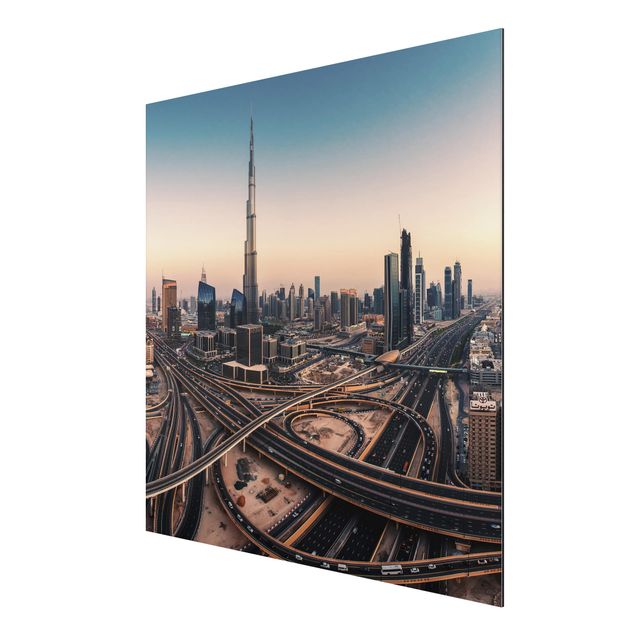 Tavlor arkitektur och skyline Evening Mood in Dubai
