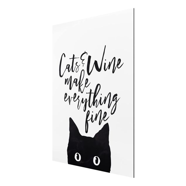 Tavlor ordspråk Cats And Wine make Everything Fine