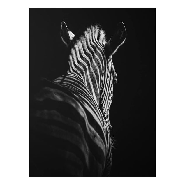 Kök dekoration Dark Zebra Silhouette