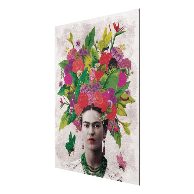 Tavlor blommor Frida Kahlo - Flower Portrait