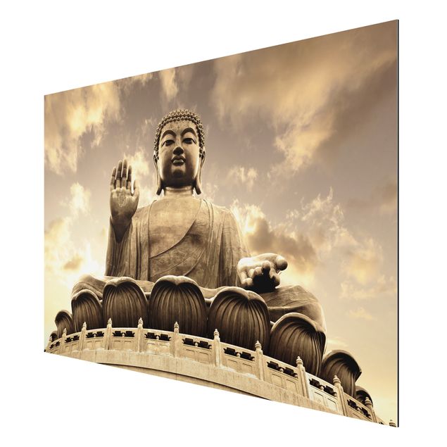 Tavlor retro Big Buddha Sepia