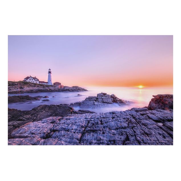 Tavlor landskap Lighthouse In The Morning