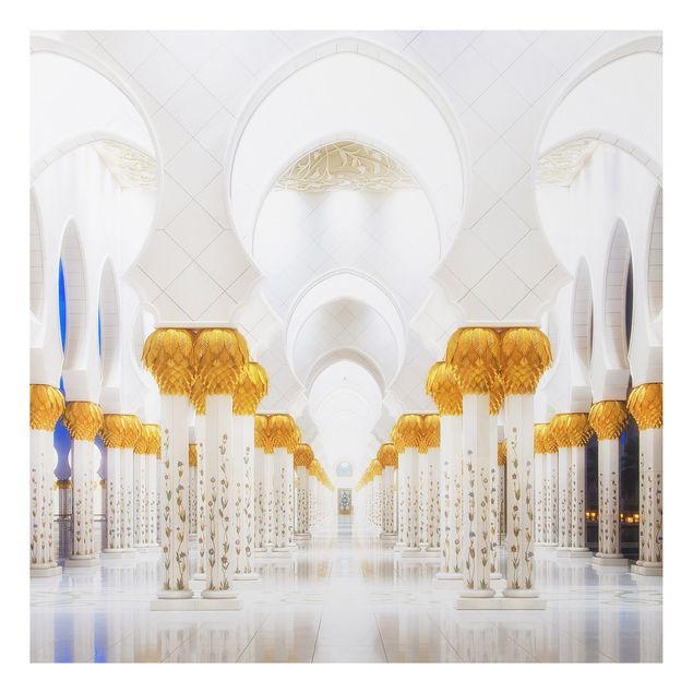 Tavlor arkitektur och skyline Mosque In Gold