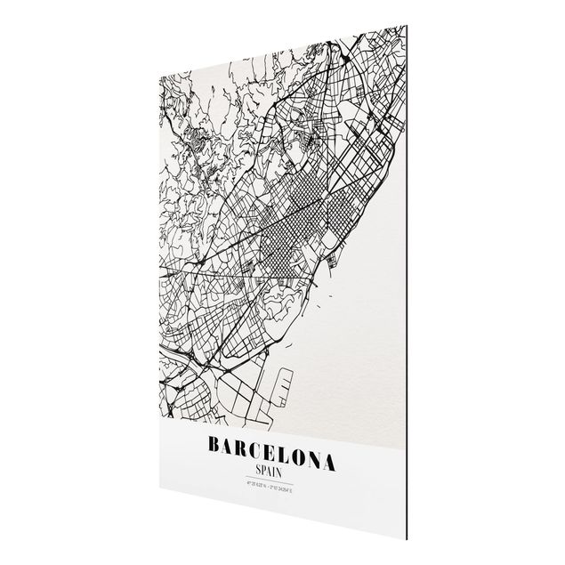 Tavlor ordspråk Barcelona City Map - Classic