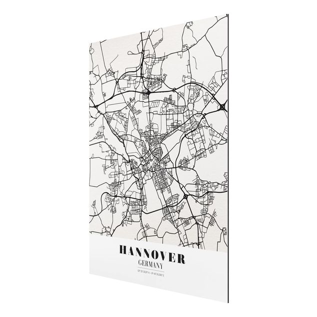 Tavlor ordspråk Hannover City Map - Classic