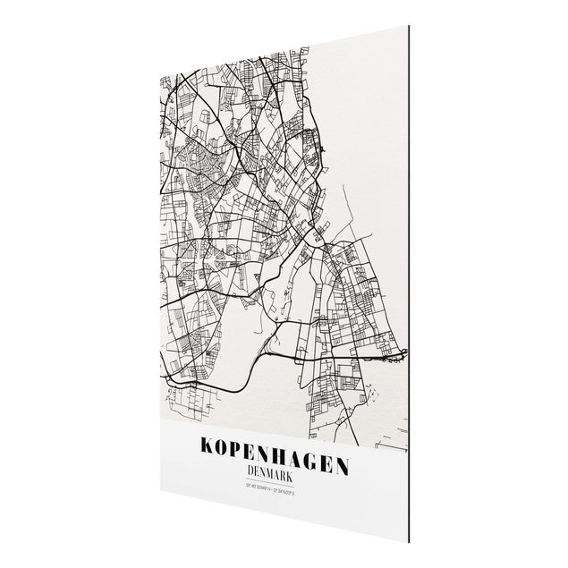 Tavlor ordspråk Copenhagen City Map - Classic