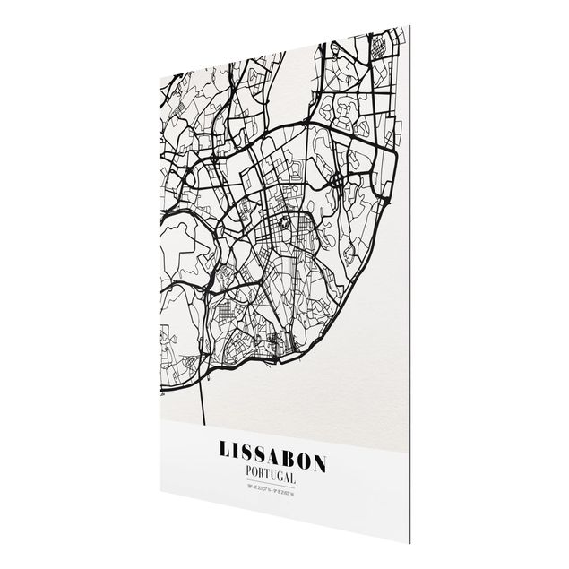 Tavlor ordspråk Lisbon City Map - Classic