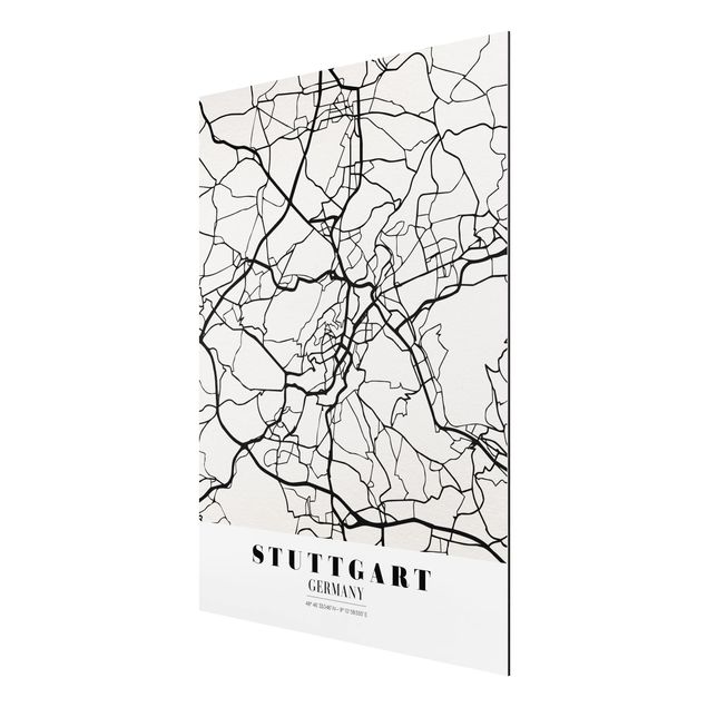 Tavlor ordspråk Stuttgart City Map - Classic