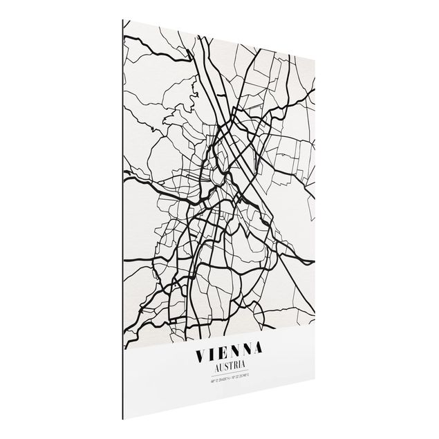 Kök dekoration Vienna City Map - Classic