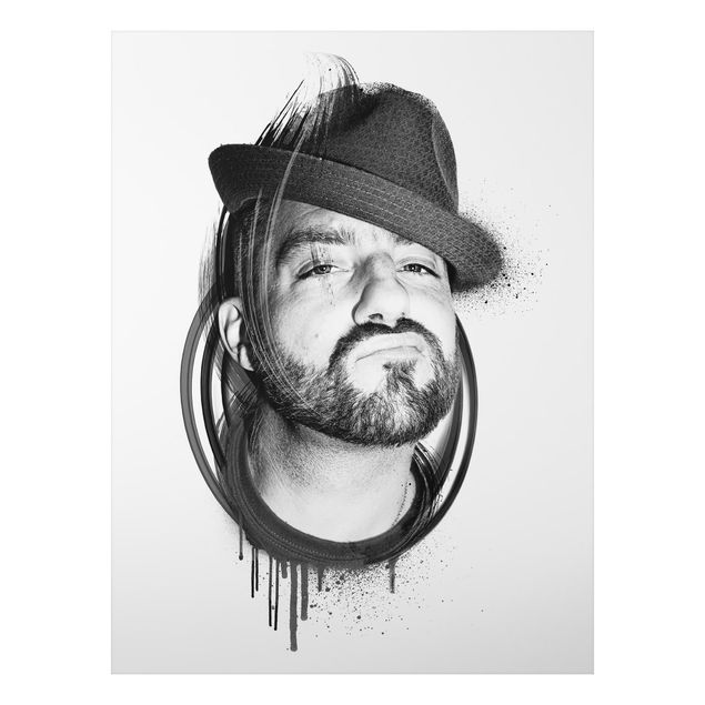 Tavlor porträtt Rapper Das Bo