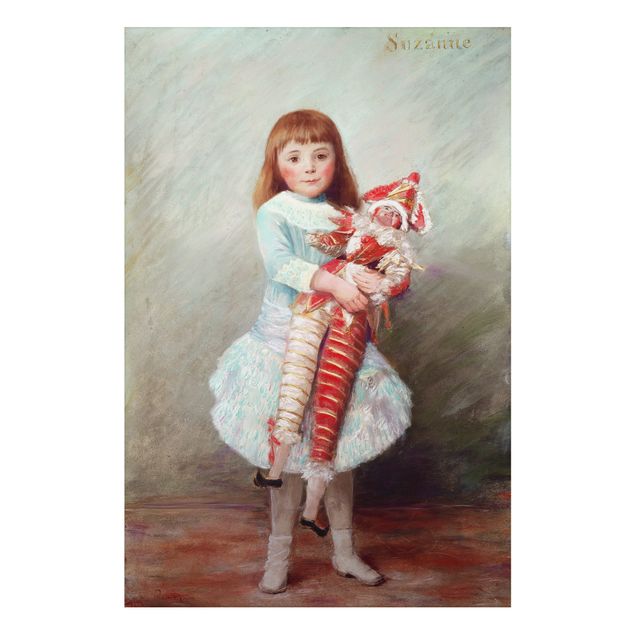 Konststilar Impressionism Auguste Renoir - Suzanne with Harlequin Puppet