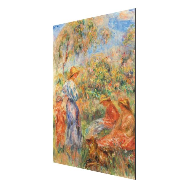 Konstutskrifter Auguste Renoir - Three Women and Child in a Landscape