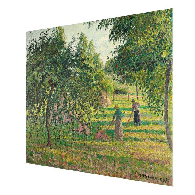 Konststilar Pointillism Camille Pissarro - Apple Trees And Tedders, Eragny