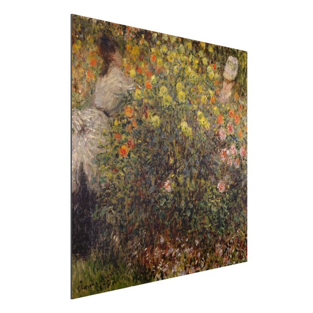 Kök dekoration Claude Monet - Two Ladies in the Flower Garden