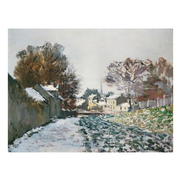 Konststilar Impressionism Claude Monet - Snow At Argenteuil