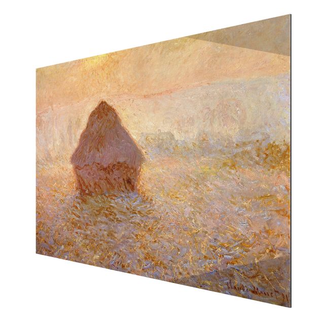 Konstutskrifter Claude Monet - Haystack In The Mist