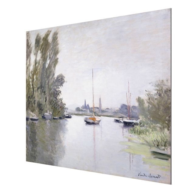 Konstutskrifter Claude Monet - Argenteuil Seen From The Small Arm Of The Seine