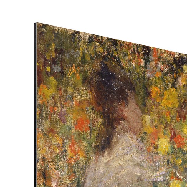 Tavlor blommor Claude Monet - Two Ladies in the Flower Garden